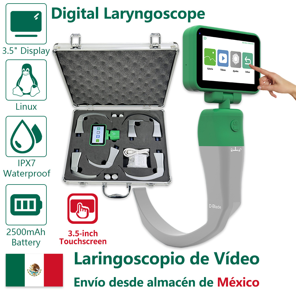 Home Cooking Videos - Touchscreen Video Laryngoscope for Intubation, Compatible