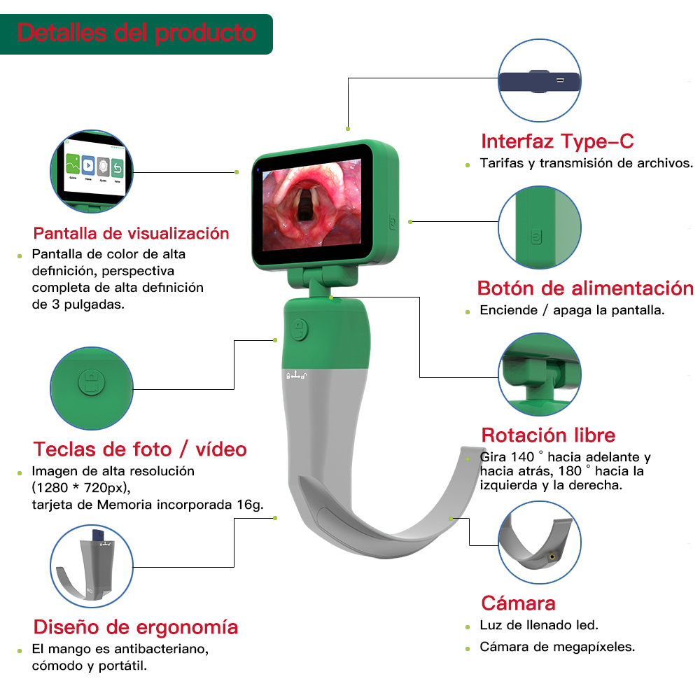 Touchscreen Video Laryngoscope - Home Cooking Videos recension och pris